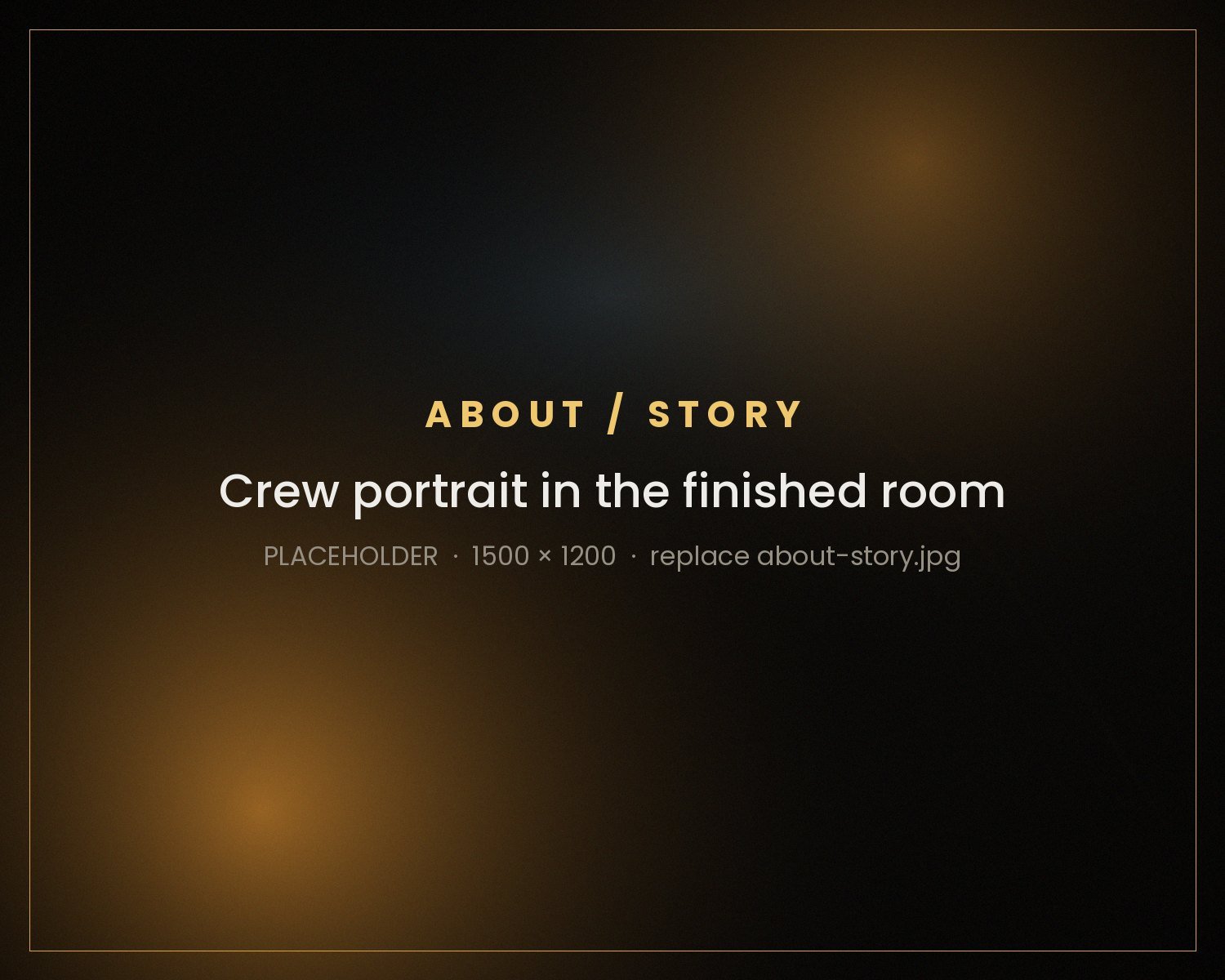 The Elevate Experiences crew in a finished event room