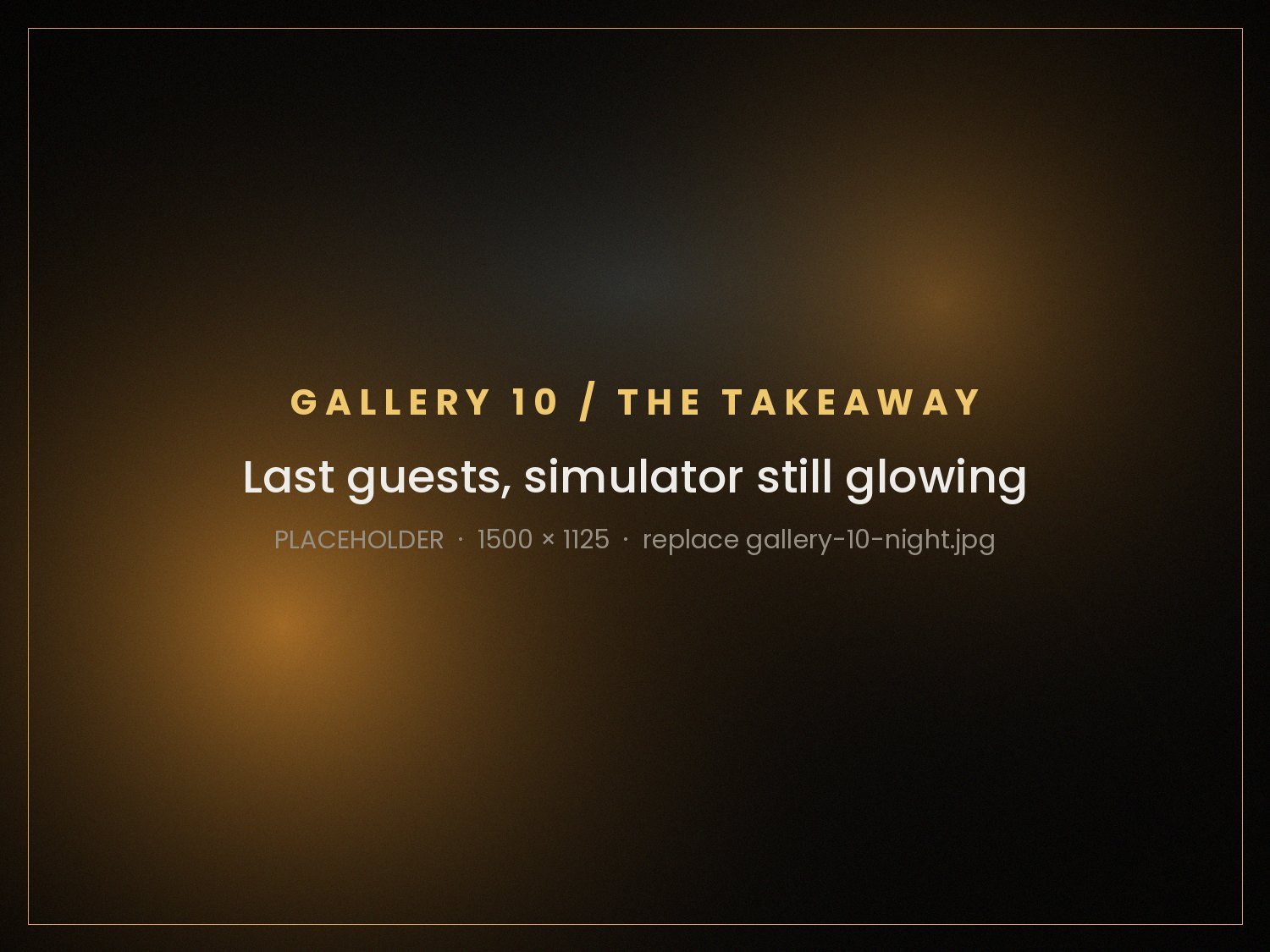 Last few guests, screen still glowing, nobody in a hurry.